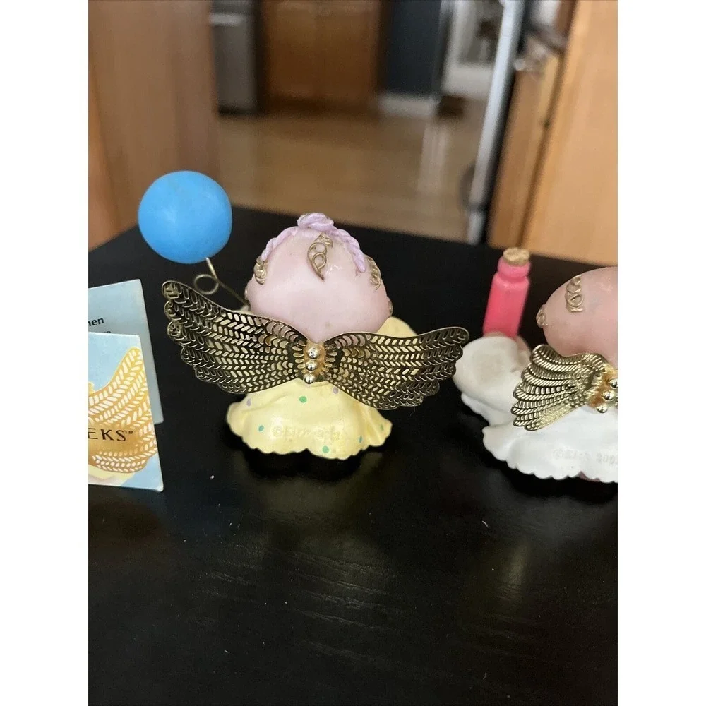 Angel Cheeks Lot of 3 Figurines. Birthday, New Baby, Xmas